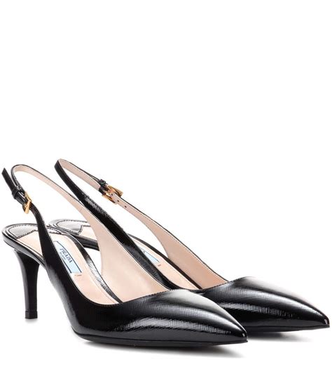 prada black herls|white Prada kitten heels.